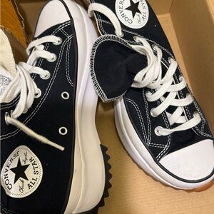 Converse Black and White High Top Box Label